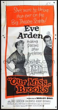 7v778 OUR MISS BROOKS 3sh '56 school teacher Eve Arden is making passes after classes!