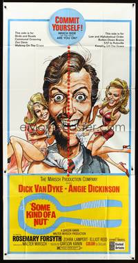 7v864 SOME KIND OF A NUT 3sh '69 zany Jack Davis art of half-bearded Dick Van Dyke!