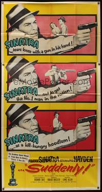 7v875 SUDDENLY 3sh '54 would-be savage sensation-hungry Presidential assassin Frank Sinatra!