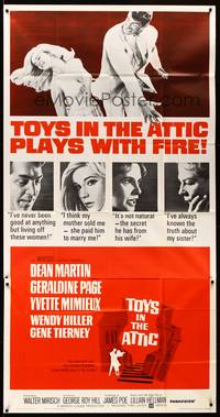 7v910 TOYS IN THE ATTIC 3sh '63 Yvette Mimieux, Dean Martin, Geraldine Page, it plays with fire!