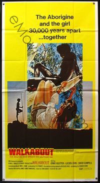 7v928 WALKABOUT 3sh '71 Nicolas Roeg, completely different image of Agutter hanging from tree!