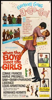 7v940 WHEN THE BOYS MEET THE GIRLS 3sh '65 Connie Francis, Liberace, Herman's Hermits!