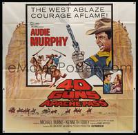 7v006 40 GUNS TO APACHE PASS 6sh '67 Audie Murphy has to get the guns through... or else!