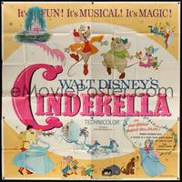 7v027 CINDERELLA 6sh R65 Walt Disney classic romantic musical fantasy cartoon!