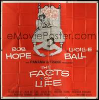 7v036 FACTS OF LIFE 6sh '61 different image of Bob Hope under Lucille Ball's bed!