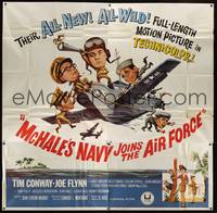7v077 McHALE'S NAVY JOINS THE AIR FORCE 6sh '65 great art of Tim Conway in wacky flying ship!