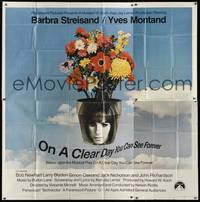 7v086 ON A CLEAR DAY YOU CAN SEE FOREVER 6sh '70 cool image of Barbra Streisand in flower pot!