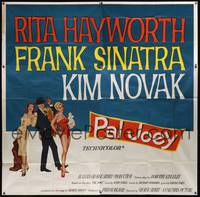 7v091 PAL JOEY 6sh '57 art of Frank Sinatra between sexy Rita Hayworth & Kim Novak!