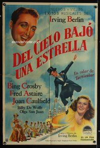 7v279 BLUE SKIES Argentinean '46 dancing Fred Astaire & Bing Crosby, Joan Caulfield, Irving Berlin