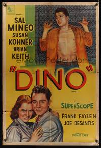 7v319 DINO Argentinean '57 two different artwork images of troubled teen Sal Mineo!
