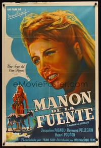 7v358 MANON OF THE SPRING Argentinean '53 Marcel Pagnol, different art of Jacqueline Pagnol!