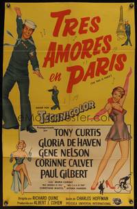 7v400 SO THIS IS PARIS Argentinean '54 sailor Tony Curtis is in love with Gloria DeHaven!