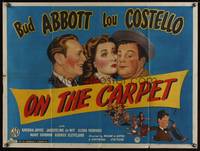 7v201 LITTLE GIANT British quad '46 Bud Abbott & Lou Costello sell vaccuum cleaners, On the Carpet