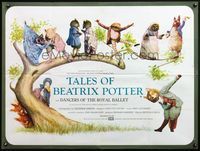 7v248 TALES OF BEATRIX POTTER British quad '71 great art of Peter Rabbit & other fantasy animals!