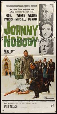 7v692 JOHNNY NOBODY English 3sh '66 Aldo Ray, Nigel Patrick, Yvonne Mitchell, William Bendix