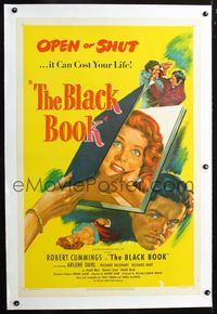 7w202 REIGN OF TERROR linen 1sh '49 art of Bob Cummings & Arlene Dahl, The Black Book!