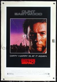 7w234 SUDDEN IMPACT linen 1sh '83 Clint Eastwood is at it again as Dirty Harry, great image!