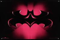 7x408 BATMAN & ROBIN logo commercial poster '97 Joel Schumacher, George Clooney, Chris O'Donnell!