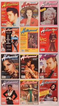 7x011 LOT OF 12 HOLLYWOOD THEN AND NOW MAGAZINES mags '91-'92 Elvis, Rita, Marilyn, nudity in film