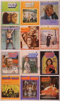 7x012 LOT OF 12 MOVIE NEWS MAGAZINES Australian mags '71-'72 McQueen, Redford, Liz at 40