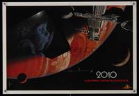 7x057 2010 teaser special poster '84 cool artwork, sci-fi sequel to 2001: A Space Odyssey!