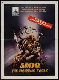 7x071 ATOR video special poster '82 Ator l'invincibile, Joe D'Amato, cool fantasy art by Sciotti!