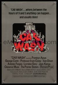 7x103 CAR WASH special poster '76 directed by Joel Schumacher, Struzan art of cast around title!