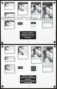 7x384 EVER AFTER 2 ad mats '98 Drew Barrymore, Cinderella fairly tale!
