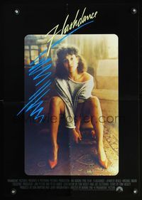 7x159 FLASHDANCE int'l 1sheet style special poster '83 sexy dancer Jennifer Beals, what a feeling!