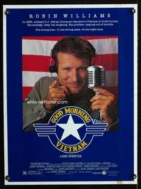 7x167 GOOD MORNING VIETNAM special 20x27 '87 Vietnam War radio DJ Robin Williams, Levinson!