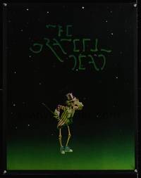 7x169 GRATEFUL DEAD MOVIE special poster '77 cool art of skeleton by Gary Gutierrez!