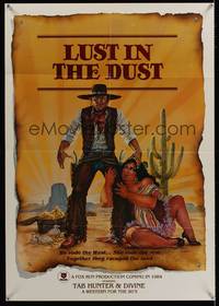 7x216 LUST IN THE DUST teaser special poster '84 Divine, Tab Hunter, artwork by Ezra!