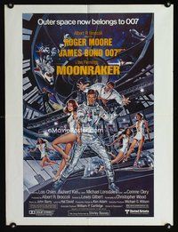 7x230 MOONRAKER special 20x27 '79 Roger Moore as James Bond & sexy girls by Gouzee!