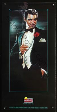 7x462 NOSTALGIA MERCHANT video 1sh '85 cool Drew Struzan art of smoking Cary Grant!