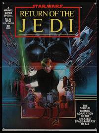 7x270 RETURN OF THE JEDI comic book special poster '83 George Lucas classic, different BS artwork!