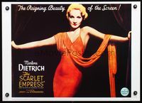 7x484 SCARLET EMPRESS Repro special 20x28 '80s sexy Marlene Dietrich in slinky dress!