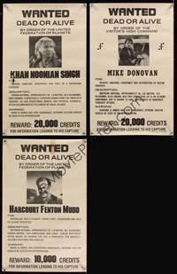 7x285 SCI-FI WANTED POSTERS 3 special posters '84 cool wild-west style wanted posters!