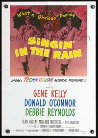 7x294 SINGIN' IN THE RAIN special 19x27 '52 Gene Kelly, Donald O'Connor, Debbie Reynolds!