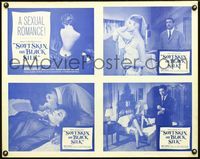 7x404 SOFT SKIN ON BLACK SILK special uncut LC poster '63 Radley Metzger, Agnes Laurent, sexy!