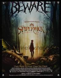 7x305 SPIDERWICK CHRONICLES advance special poster '08 Freddie Highmore, beware!