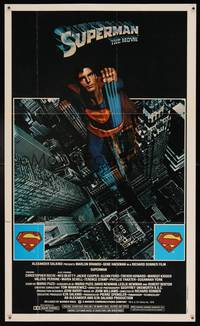 7x049 SUPERMAN Topps poster '81 comic book hero Christopher Reeve!