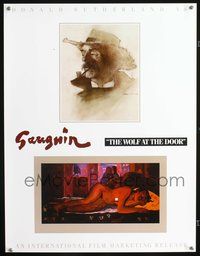 7x370 WOLF AT THE DOOR special 20x26 '87 Oviri, Donald Sutherland as Gauguin, great artwork!
