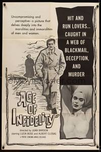 7z017 AGE OF INFIDELITY 1sh '55 Juan Antonio Bardem directed, Death of a Cyclist!
