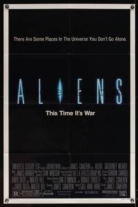 7z019 ALIENS 1sh '86 James Cameron, there are some places in the universe you don't go alone!