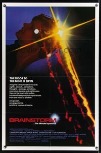7z098 BRAINSTORM 1sh '83 the door to the mind is open, the ultimate experience!