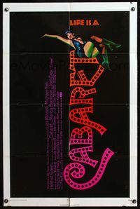 7z115 CABARET 1sh '72 singing & dancing Liza Minnelli in Nazi Germany, directed by Bob Fosse!