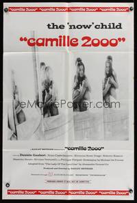 7z122 CAMILLE 2000 red style 1sh '69 Radley Metzger, sexy version of Dumas novel, Daniele Gaubert!