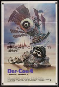 7z204 DEF-CON 4 int'l 1sh '84 really cool R. Obero post-apocalyptic sci-fi artwork!