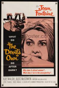 7z219 DEVIL'S OWN 1sh '67 Hammer, Joan Fontaine, what does it do to the unsuspecting?