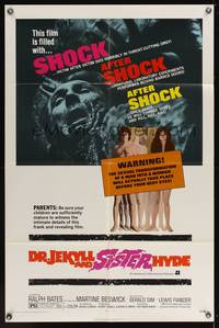 7z249 DR. JEKYLL & SISTER HYDE 1sh '72 sexual transformation of man to woman actually takes place!
